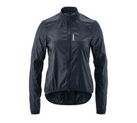 Gonso Chaqueta de Ciclismo Road Jacket Wind W para Mujer, Cortavientos, Ligera e Impermeable, Transpirable, Reflectante, para Gravel y Carretera, Gris Espacial, Talla 46
