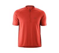 Gonso Maillot de Ciclismo SITIVO Jersey Blue M para Hombre, Ajuste Holgado, Transpirable y Suave, con Bolsillo, para MTB, Gravel y Actividad Deportiva, Rojo Anaranjado Intenso, Talla S
