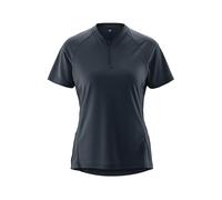 Gonso Maillot de Ciclismo SITIVO Jersey Blue W para Mujer, Ajuste Holgado, Transpirable y Suave, con Bolsillo, para MTB, Gravel y Actividad Deportiva, Gris Espacial, Talla 38