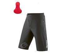 Gonso Pantalones Cortos Sitivo para Hombre, Hombre, Pantalones Cortos, 15302, Negro, Rojo, Medium