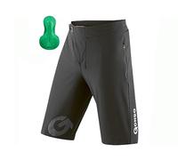 Gonso Pantalones Cortos Sitivo para Hombre, Hombre, Pantalones Cortos, 15302, Negro y Verde Brillante., XXX-Large
