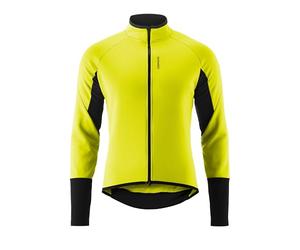 Gonso Road Jacket Softshell 2 M, Chaqueta de ciclismo para hombre, Chaqueta softshell repelente al agua, Cortaviento, G-Shell para un aislamiento térmico óptimo, Ajuste ceñido, Sin PFC