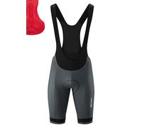 Gonso Sitivo Bib M, Culotte corto con tirantes para hombre, Con badana Sitivo Comfort, Elástico de pierna de silicona de alta elasticidad y antideslizante, Ajuste ceñido
