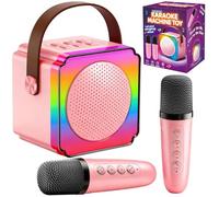 Gontence Microfono Karaoke Infantil 2 Microfonos Inalambricos Karaoke, Regalo Niña 3 4 5 6 7 8 9 10 Años, Microfono Karaoke, Juguetes Niña 3-12 Años, Microphone Regalos Comunion Niña