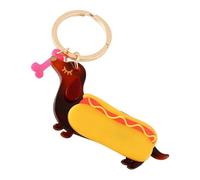 GONZTEL 1 pieza Llavero de perro salchicha, teckel amuleto, bolso, regalo para mujeres, hombres y seres queridos, accesorio estético para mochila, coche