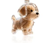 GONZTEL 1 pieza Llavero Recogedor de Pelo de Perro Transparente, Llavero DIY, Llavero para Pelo de Animal, Almacenaje Pelo Perro, Regalo Creativo para Amantes de los Animales