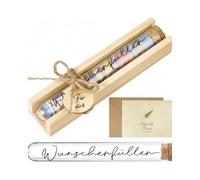 GONZTEL 1 Set Caja Regalo Dinero Boda de Madera para Novios, con Tarjeta y Sobre, Regalo Original y Elegante para Momentos Inolvidables