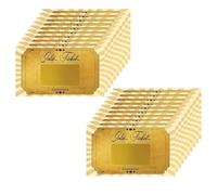 GONZTEL 20 piezas Golden Rasca y Gana Personalizado Tarjeta Regalo Vales Para Rellenar Usted Mismo Tarjeta Rasca con Sobre Regalo Invitaciones Tarjeta de Cumpleaños Golden Ticket
