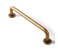 Goo-Ki Paquete de 6 tiradores de cocina de latón antiguo, centro de agujero de 5 pulgadas, tirador de gabinete de bronce vintage, aleación de zinc, herrajes de latón sólido retro para muebles de bar,