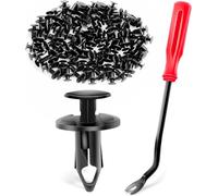 GOOACC 100 remaches de nailon para parachoques GM 21030249 para Ford N807389S, 1 removedor de cierre de bonificación