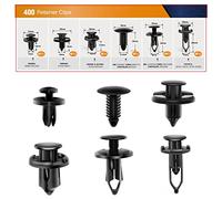 GOOACC 400 clips universales de plástico para guardabarros, clips de remache compatibles con GM Ford Chrysler Toyota Honda con 6 tamaños de clips de retención de carrocería