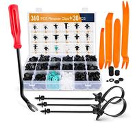 GOOACC GRC-34 Clips de remache para parachoques con los 18 tamaños más comunes, remaches de fijación para automóvil, aptos para Benz, BMW, Toyota, Honda, Subaru, Nissan, Mazda, etc.