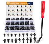 GOOACC GRC-82 190 Pcs Car Retainer Clips & Fastener Remover-18 Most Popular Sizes & Applications Auto Push Pin Rivets Set-Door Trim Panel Clips for Toyota, Honda, Nissan, Mazda-Bonus Fastener Remover