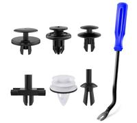 GOOACC Juego de 120 clips de retención de parachoques de coche y remaches de nailon de 5 mm, 6 mm, 7 mm, 9 mm, 10 mm para parachoques, defensa, capó, maletero, tabique, parabrisas, conducto de aire