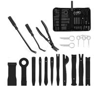 GOOACC Juego de 19 Herramientas de extracción de molduras, Clips de Cierre de Panel, alicates de tapicería de plástico automotriz, Herramienta de extracción de Palanca de Coche con Bolsa de