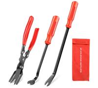 GOOACC Juego de 3 alicates de clip y removedor de remaches, kit de reparación de tapicería de automóvil con bolsa de almacenamiento para el salpicadero del coche