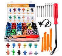 GOOACC Juego surtido de 420 clips de moldeo de guardabarros con retenedor de panel de puerta sellador para Toyota Lexus, 12 tamaños más populares con herramienta de extracción de molduras de coche,