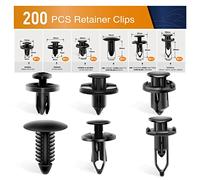 GOOACC - Remaches universales de plástico para guardabarros, 200 piezas de clips retenedores para parachoques con 6 tamaños diferentes, repuesto para guardabarros de coche para GM, Ford y Ch