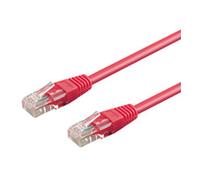 Goobay 0.25m 2xrj-45 cable magenta - cable de red (0,25 m, rj-45, rj-4