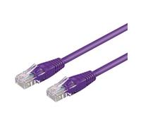 Goobay 0.25m 2xrj-45 cable violeta - cable de red (0,25 m, rj-45, rj-4