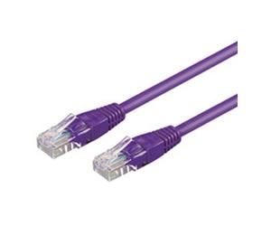 Goobay 0.25m 2xrj-45 cable violeta - cable de red (0,25 m, rj-45, rj-4