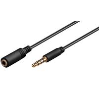 Goobay 0.5m 3.5mm cable de audio 0,5 m negro - cables de audio (3.5mm,