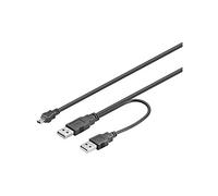 Goobay Cable Mini USB a 2xUSB 2.0 50cm Negro