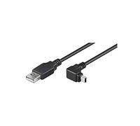 Goobay 1.8m USB Cable - Cable USB (1,8 m, USB A, Mini-USB B, Macho/Macho, 480 Mbit/s, Negro)