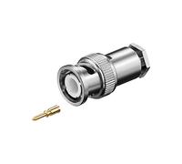 Goobay 11332 Conector BNC con conexión de rosca - para cable RG 58/U con pin dorado