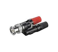 Goobay 11401 BNC Banana Negro - Adaptador para cable (BNC, Banana, Male connector / Female connector, Negro)