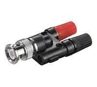 Goobay 11401 BNC Banana Negro - Adaptador para cable (BNC, Banana, Male connector / Female connector, Negro)