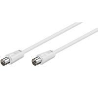 Goobay 11511 cable de antena, conector coaxial niquelado a toma coaxia
