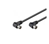 Goobay 11525 - cable coaxial de 1.5 m/macho y hembra/conector antena t