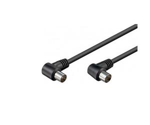 Goobay 11525 - cable coaxial de 1.5 m/macho y hembra/conector antena t