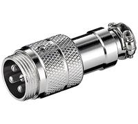 Goobay 11681 Din 4 Pin M Acero Inoxidable - Conector (Din 4 Pin M, Acero Inoxidable, 1 Pieza(S))