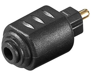 goobay 11924 Toslink Adaptador de Audio Digital; Mini Toslink a Toslink - Toma 3 5 mm Mini Toslink > Conector TOSLINK