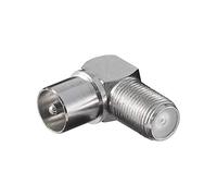 Goobay 12236 Adaptador de ángulo, F hembra > conector coaxial 90°