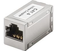 Goobay 15217 RJ45 Modular Kupplung/Conector, Cat 6, Color Negro