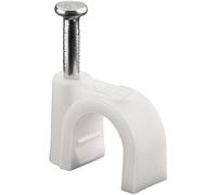 Goobay 17080 abrazadera para cable blanco 100 pieza(s)