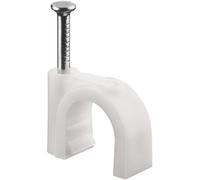 Goobay 17082 abrazadera para cable blanco 100 pieza(s)