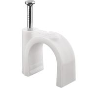 Goobay 17085 abrazadera para cable blanco 100 pieza(s)