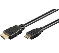 Goobay 1m HDMI HDMI Type A (Standard) HDMI Type C (Mini) Negro cable HDMI - Cables HDMI (1 m, HDMI Type A (Standard), HDMI Type C (Mini), Negro)