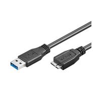 Goobay 1m usb 3.0 a/micro-b cable usb usb a micro-usb b negro