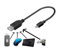 Goobay 21193 - Cable USB (0,2 m, USB A, USB B, 2.0, Negro)