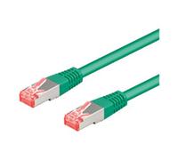 Goobay 25m cat6-2500 - cable de red (25 m, rj-45, rj-45, verde)