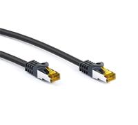 goobay 25m RJ45 Patchkabel CAT 6A S/FTP (PiMF), 500 MHz, mit CAT 7 Rohkabel, sch
