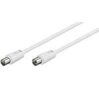 Goobay 27002 - Cable coaxial (Coax, Coaxial, 1,5 m, Macho/Hembra, Blanco, 75 Ω)