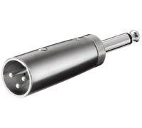Goobay 27452 cambiador de género para cable xlr 6.35 mm plata