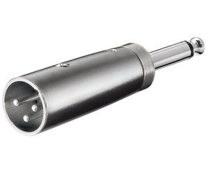Goobay 27452 cambiador de género para cable xlr 6.35 mm plata