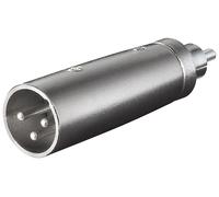 Goobay Adaptador XLR Macho a RCA Macho Gris